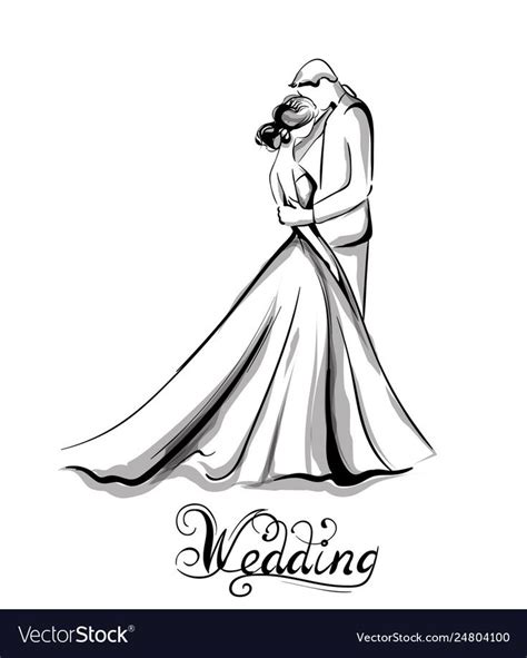 Download 12+ wedding outline drawing Cricut SVG